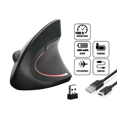 DAIRU - Mouse Vertical Recargable Tipo C