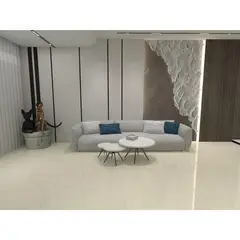 HOLZTEK - Piso Porcelanico Pulido Veta Sand 60x60 Cm Caja 1.44 m2