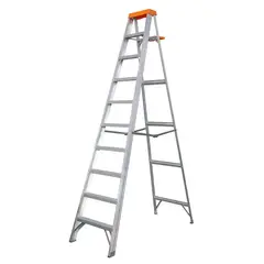 UBERMANN - Escalera 3.1 M Tijera 9 Peldaños Aluminio 136 Kg