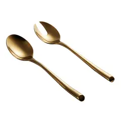 JUST HOME COLLECTION - Set x2 Cubiertos Ensalada Dorado
