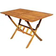 JUST HOME COLLECTION - Mesa Plegable Madera Acacia Bristol 120x70