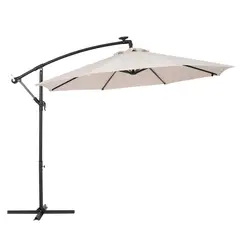 JUST HOME COLLECTION - Parasol Lateral 3 Metros sin Base UV80 Led Solar Color