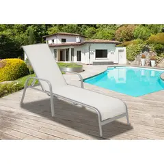 JUST HOME COLLECTION - Asoleadora Blooklyn Con Posiciones Blanco