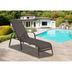 JUST HOME COLLECTION - Asoleadora Blooklyn Con Posiciones Taupe