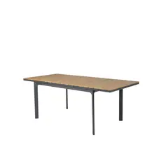 undefined - Mesa para Comedor Exterior Extensible Aluminio 200x90cm Color
