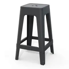 KETER - Silla Plástica Alta Bar Lucca Wengue