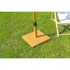 JUST HOME COLLECTION - Base Parasol Cuadrada Look Madera