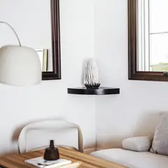 JUST HOME COLLECTION - Repisa Esquina 25x25x3.8 cm Blanco