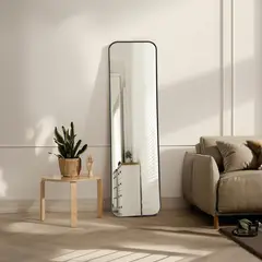 JUST HOME COLLECTION - Espejo Decorativo Lind 30x120 cm Negro
