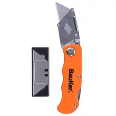 BAUKER - Cuchillo Plegable Rojo 19mm 6 Hojas