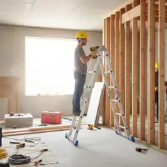 BAUKER - Escalera 3.55m 12P Multiproposito Al 150K