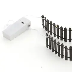 DEAR SANTA - Cerca Madera Led para Villas Navideñas 30cm