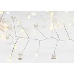 DEAR SANTA - Juego de Luces de Navidad Batería Miniesferas 60 Luces 1.5 Metros