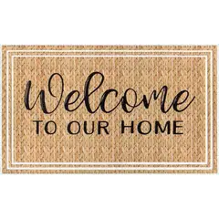 JUST HOME COLLECTION - Tapete Entrada Coco 45x75cm Welcome
