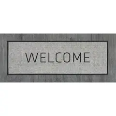JUST HOME COLLECTION - Tapete Entrada Coco 40x96 Cm Welcome Grey