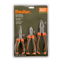 BAUKER - Set Alicates 3 Piezas