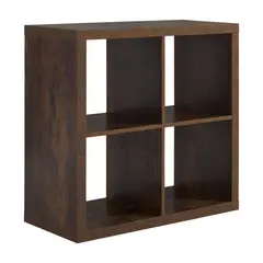 JUST HOME COLLECTION - Estante 4 cubos Rustic 39x76x75.8 cm