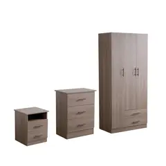 undefined - Combo Closet + Mesa de Noche + Comoda Rio