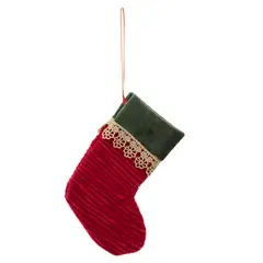 DEAR SANTA - Adorno para Árbol Navideño Media de Navidad 13 cm