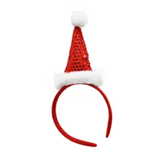 DEAR SANTA - Cintillo Gorro de Navidad Papá Noel Rojo