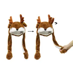 DEAR SANTA - Gorro de Navidad Reno Levanta Astas