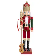 undefined - Cascanueces Verde/Rojo 60cm de Navidad