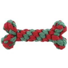 undefined - Juguete de Navidad Hueso 15 cm Rojo Verde Pets