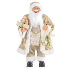DEAR SANTA - Papá Noel Regalo/Oso 60 cm Dorado Muñeco de Navidad