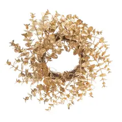 DEAR SANTA - Corona de Navidad Dorada 30 cm