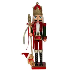 undefined - Cascanueces Verde/Rojo 80cm de Navidad