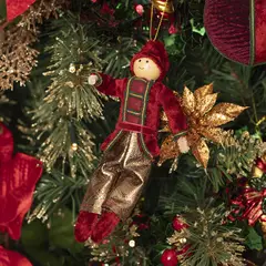 DEAR SANTA - Adorno de Árbol de Navidad Niño 17cm