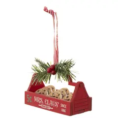 DEAR SANTA - Adorno para Árbol Navideño Canasto Galletas