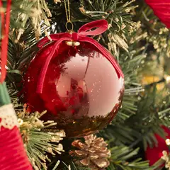 DEAR SANTA - Bola de navidad Transparente Dos Tonos 10 cm Xmas Time