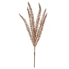 undefined - Rama de Navidad Hoja con Brillos 60 cm