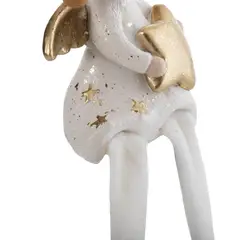 DEAR SANTA - Ángel Sentado Corazón 9 cm Navidad