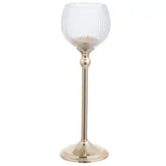 undefined - Portavela de Navidad Copa Dorado 41cm