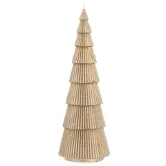 undefined - Vela de Navidad Árbol Dorado 27.5cm