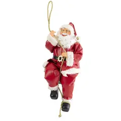 DEAR SANTA - Papá Noel Escalador Colgante 60 cm Rojo Muñeco de Navidad