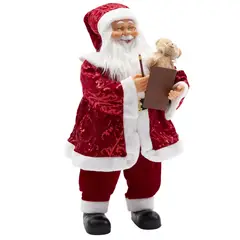 DEAR SANTA - Papá noel Musical Animado 80 cm Rojo