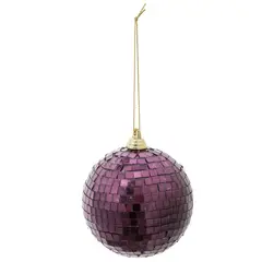 DEAR SANTA - Bola de navidad Espejo 8 Cm Mor