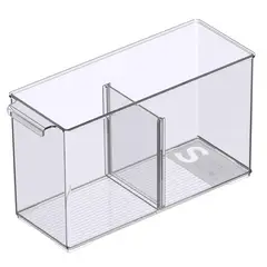 JUST HOME COLLECTION - Caja Organizadora Transparente 10.2x26.9x15 cm