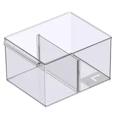 JUST HOME COLLECTION - Caja Organizadora Transparente 20.3x26.9x15 cm