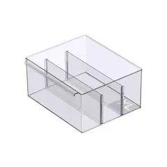 JUST HOME COLLECTION - Caja Organizadora Transparente 30.5x26.9x15 cm