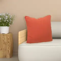 JUST HOME COLLECTION - Cojin Boho Liso 45x45 Naranja