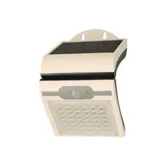 HALUX - Aplique Solar Pared Pir 200 Lumenes Luz Calida Blanco