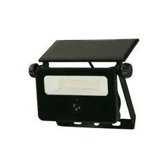 HALUX - Reflector Solar 1600 Lúmenes Luz Neutra Negro