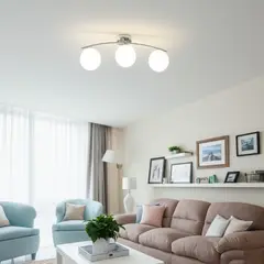 undefined - Lámpara Techo Celio 3 Luces E27 Cromo