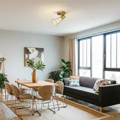 JUST HOME COLLECTION - Aplique Norton 1 Luz E27 Dorado