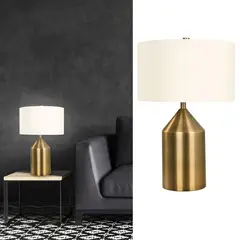 JUST HOME COLLECTION - Lámpara Mesa Tiber 1 Luz E27 Bronce