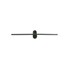 JUST HOME COLLECTION - Aplique Led Pietro 60cm Luz Cálida Negro